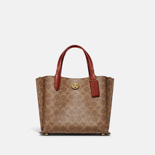 Load image into Gallery viewer, COACH WILLOW TOTE 24 IN SIGNATURE CANVAS C8562
