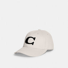Load image into Gallery viewer, COACH VARSITY BASEBALL CAP IN CHALK CB698

