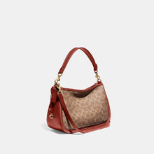 Load image into Gallery viewer, COACH SIGNATURE CARY SHOULDER BAG CC438 IN TAN RUST
