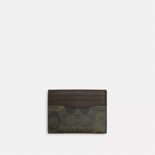Load image into Gallery viewer, COACH SLIM ID CARD CASE IN SIGNATURE CANVAS (COACH CEU44) CAMO/GREEN

