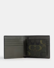 Load image into Gallery viewer, COACH 3 IN 1 WALLET IN SIGNATURE CANVAS CEU73 IN CAMO GREEN
