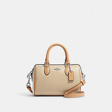 Load image into Gallery viewer, COACH MINI ROWAN CROSSBODY LEATHER COLORBLOCK IN SANDY BEIGH MULTI CH159
