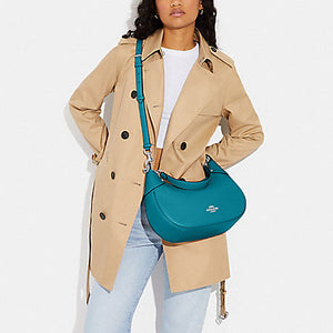 COACH MARA HOBO IN SILVER/TEAL (CI790)