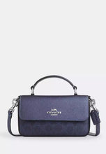 Load image into Gallery viewer, COACH MINI JOSIE TOP HANDLE BAG SIGNATURE CCK68 IN NAVY BLUE
