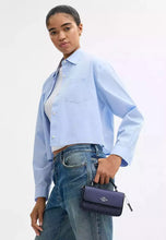 Load image into Gallery viewer, COACH MINI JOSIE TOP HANDLE BAG SIGNATURE CCK68 IN NAVY BLUE
