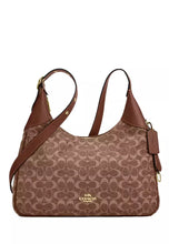 Load image into Gallery viewer, COACH ELLA SHOULDER IN SIGNATURE CHENILLE VINTAGE BROWN
