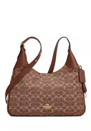 COACH ELLA SHOULDER IN SIGNATURE CHENILLE VINTAGE BROWN