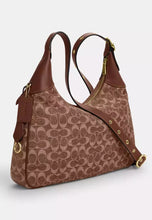 Load image into Gallery viewer, COACH ELLA SHOULDER IN SIGNATURE CHENILLE VINTAGE BROWN
