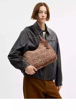 Load image into Gallery viewer, COACH ELLA SHOULDER IN SIGNATURE CHENILLE VINTAGE BROWN
