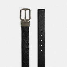 Load image into Gallery viewer, COACH HARNESS BUCKLE CUT TO SIZE REVERSIBLE BELT, 38 MM (COACH CQ024) BLACK
