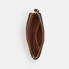 CORNER CORNER ZIP WRISTLET IN SIGNATURE CANVAS WITH STRIPE (COACH CW854) GOLD/TAN/BROWN