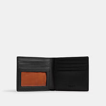 Load image into Gallery viewer, COACH ID BILLFOLD WALLET IN SIGNATURE CANVAS (COACH CY394) GUNMETAL/CHARCOAL/BLACK
