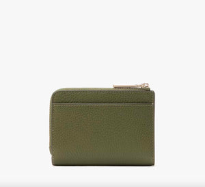 KATE SPADE LENA SMALL L ZIP WALLET IN ENCHANTED GREEN