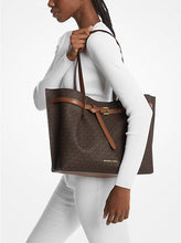 Load image into Gallery viewer, MICHAEL KORS EMILIA LARGE EW TOTE IN SIGNATURE BROWN
