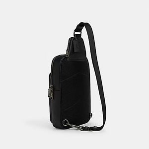 COACH ETHAN PACK IN SIGNATURE CANVAS CZ393 IN GUNMETAL/CHARCOAL/BLACK