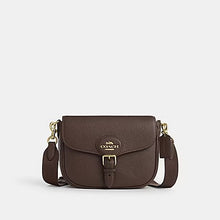 Load image into Gallery viewer, COACH AMELIA SADDLE BAG (COACH CP107) GOLD/BROWN
