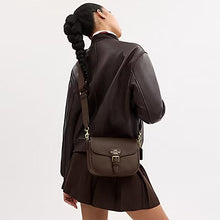 Load image into Gallery viewer, COACH AMELIA SADDLE BAG (COACH CP107) GOLD/BROWN
