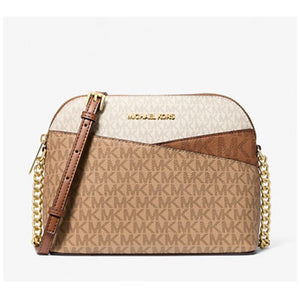 MICHAEL KORS MEDIUM DOME XCROSS CROSSBODY SIGNATURE IN CAMEL MULTI