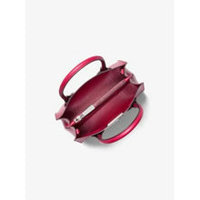 Load image into Gallery viewer, MICHAEL KORS MERCER MEDIUM MESSENGER LEATHER IN RABERRY
