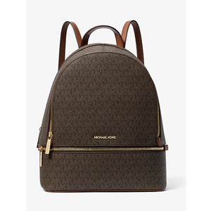 MICHAEL KORS RHEA MEDIUM BACKPACK IN SIGNATURE BROWN