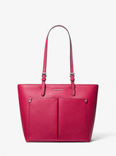 Load image into Gallery viewer, MICHAEL KORS JET SET TRAVEL MEDIUM DOUBLE POCKET TOTE IN DAK RASBERRY
