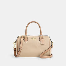 Load image into Gallery viewer, COACH ROWAN SATCHEL BAG IN COLORBLOCK CAK58 IN IM/DARK NATURAL MULTI

