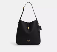 COACH HADLEY LARGE SHOULDER LEATHER IN BLACK