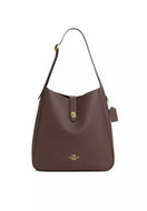 COACH HADLEY LARGE SHOULDER LEATHER IN DARK STONE