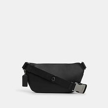 Load image into Gallery viewer, COACH ELIAS BELT BAG IN SIGNATURE CANVAS (COACH CZ400) GUNMETAL/CHARCOAL/BLACK

