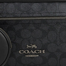 Load image into Gallery viewer, COACH ELIAS BELT BAG IN SIGNATURE CANVAS (COACH CZ400) GUNMETAL/CHARCOAL/BLACK
