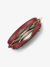 Load image into Gallery viewer, MICHAEL KORS JET SET ITEM  LARGE EW ZIP CHAIN CROSSBODY LEATHER IN CHERRY
