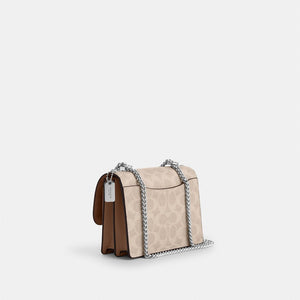 COACH MINI KLARE CROSSBODY BAG IN SIGNATURE CANVAS CW206 SAND TAUPE