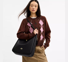 Load image into Gallery viewer, COACH HADLEY LARGE SHOULDER LEATHER IN BLACK
