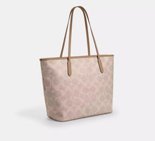 Load image into Gallery viewer, COACH LARGE CITY TOTE MAXI SIGNATURE CCD66 IN SAND TAUPE
