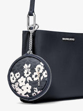 Load image into Gallery viewer, GIFT SET IN NAVY : MICHAEL KORS TRISHA MEDIUM LOGO CROSSBODY IN NAVY
