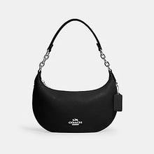 Load image into Gallery viewer, COACH PAYTON HOBO BAG CE619 IN SILVER/BLACK
