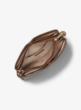 Load image into Gallery viewer, GIFT SET IN LUGGAGE : MICHAEL KORS TRISHA MEDIUM LOGO CROSSBODY IN LUGGAGE)
