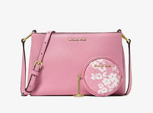 Load image into Gallery viewer, GIFT SET IN CARNATION : MICHAEL KORS TRISHA MEDIUM LOGO CROSSBODY IN SIGNATURE CARNATION
