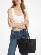Load image into Gallery viewer, MICHAEL KORS JET SET TRAVEL MEDIUM DOUBLE POCKET TOTE IN BLACK
