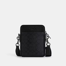 Load image into Gallery viewer, COACH SULLIVAN CROSSBODY IN BLOCKED SIGNATURE CANVAS CW388 IN GUNMETAL/CHARCOAL/BLACK
