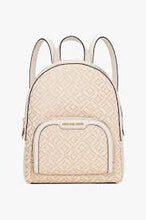 Load image into Gallery viewer, MICHAEL KORS JAYCEE BACKPACK MEDIUM in PALE GOLD MULTI
