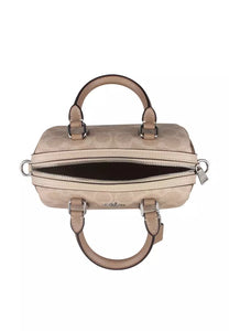 Coach Mini Rowan Crossbody Bag In Blocked Signature Canvas CW330