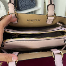 Load image into Gallery viewer, MICHAEL KORS REED CENTER ZIP SMALL SATCHEL IN POWDER BLUSH
