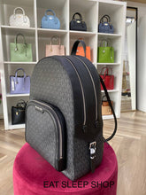 Load image into Gallery viewer, MICHAEL KORS JAYCEE BACKPACK LARGE IN SIGNATURE BLACK
