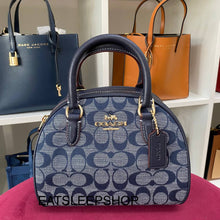 Load image into Gallery viewer, COACH SYDNEY SATCHEL IN SIGNATURE CHAMBRAY DENIM MULTI CH140
