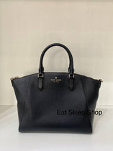 Load image into Gallery viewer, KATE SPADE PARKER SATCHEL LEATHER  IN BLACK
