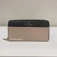 Load image into Gallery viewer, KATE SPADE STACI COLORBLOCK LARGE CONTINENTAL WALLET IN WARM BEIGE MULTI
