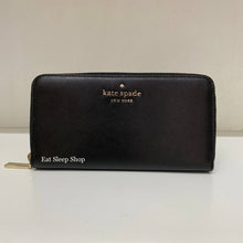 Load image into Gallery viewer, KATE SPADE STACI LARGE CONTINENTAL ZIP AROUND WALLET CLUTCH IN BLACK
