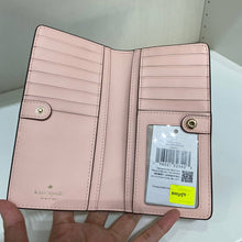 Load image into Gallery viewer, KATE SPADE  LARGE SLIM BIFOLD WALLET MADISON IN CONCH PINK
