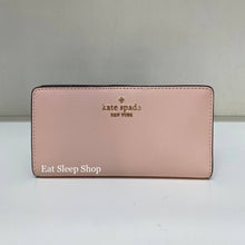 Load image into Gallery viewer, KATE SPADE  LARGE SLIM BIFOLD WALLET MADISON IN CONCH PINK
